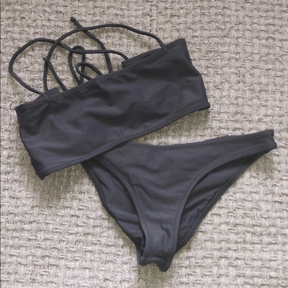 Gray bikini set